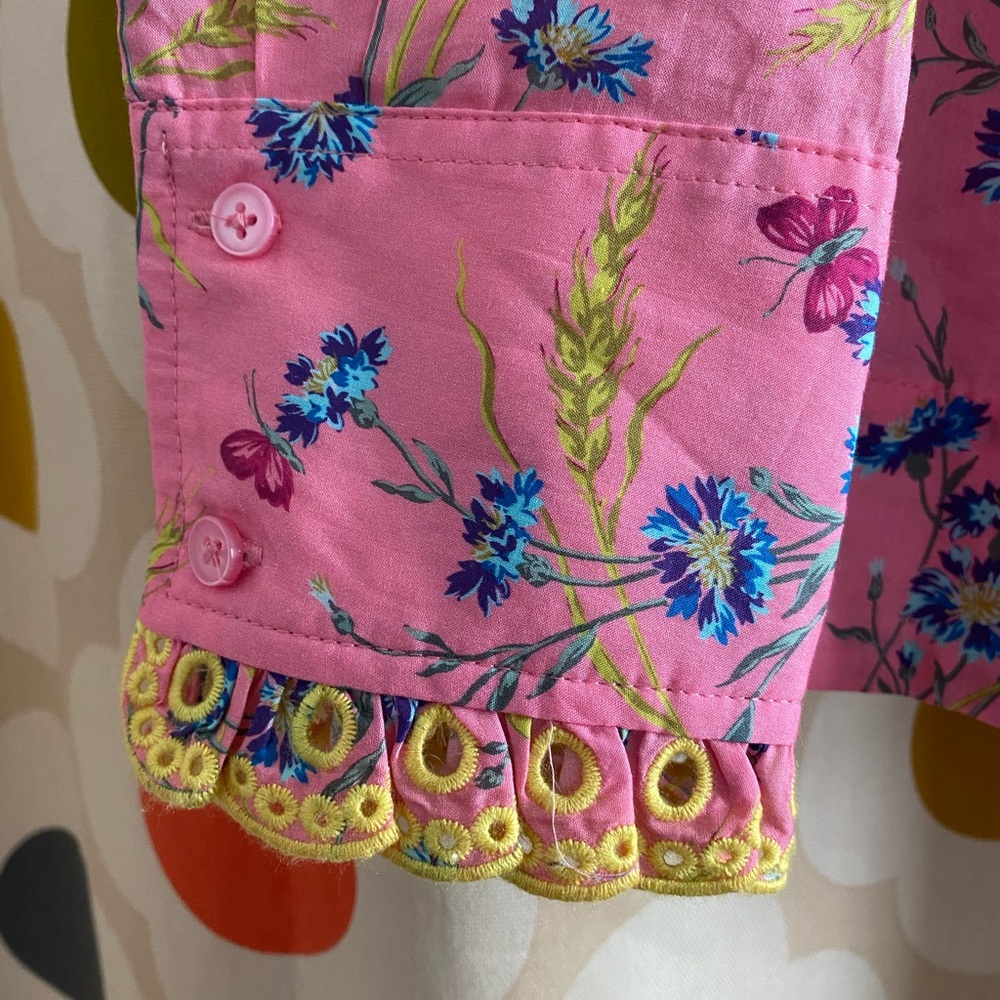 J. Crew Cotton poplin ruffle blouse in Liberty® Wheat Bouquet floral print - Picture 5 of 7